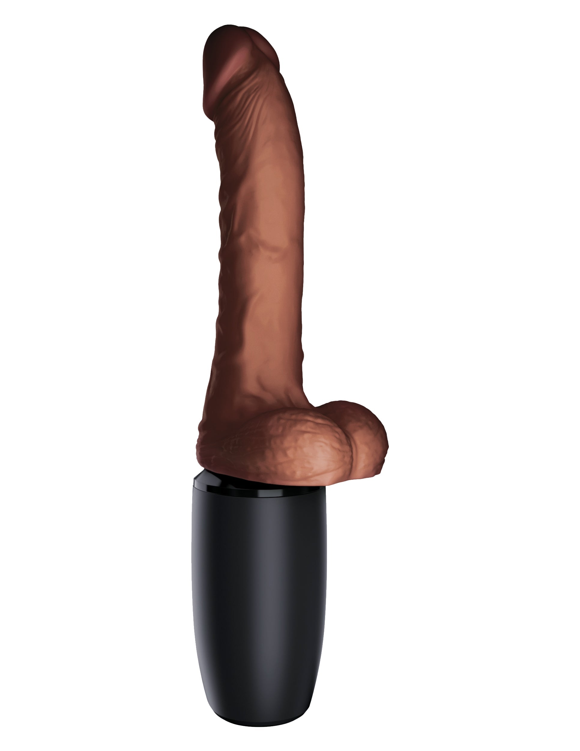 King Cock Plus Rechargeable Thrusting Dildo with Balls 7.5 Inches