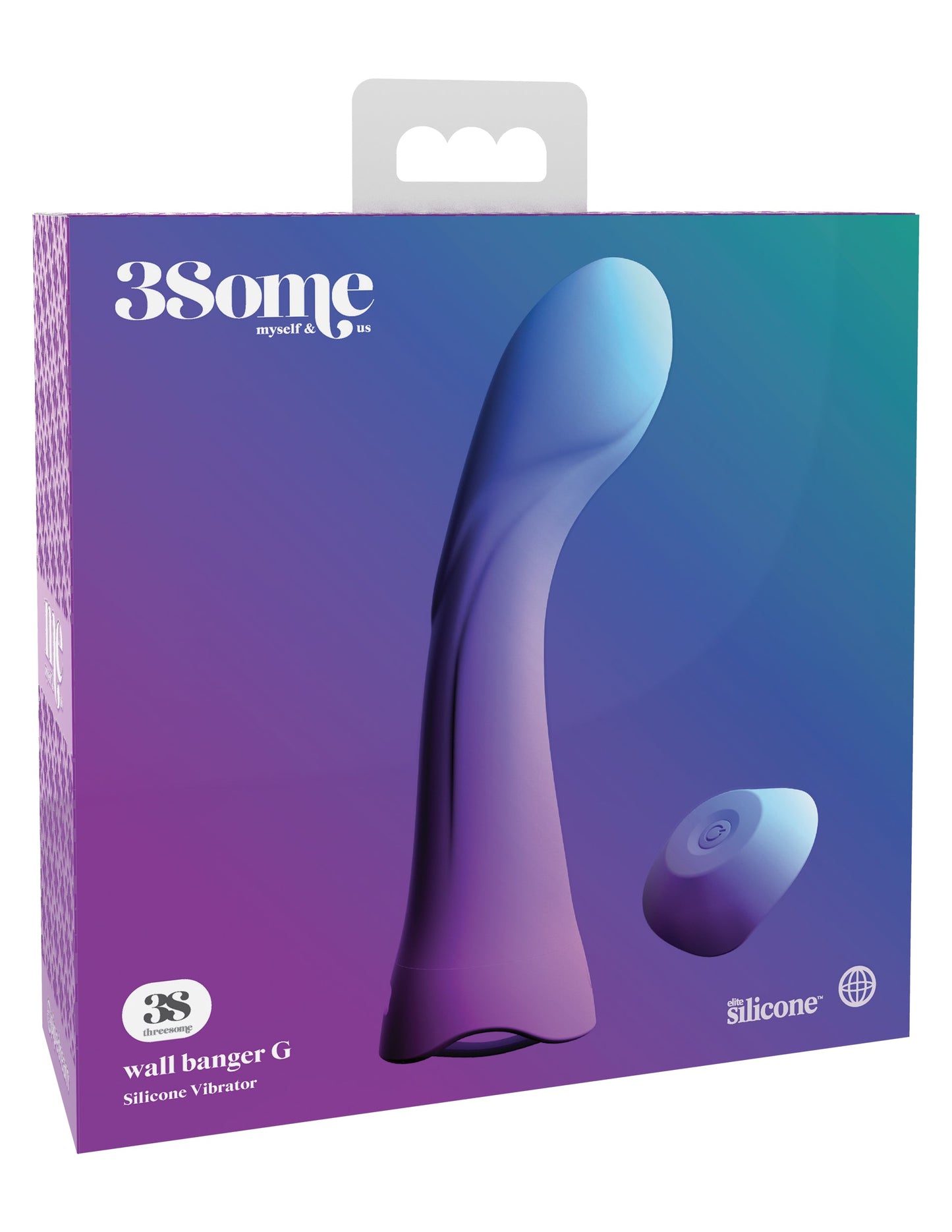 3Some Wall Banger G Silicone Rechargeable Vibrator with Remote Control by Pipedream