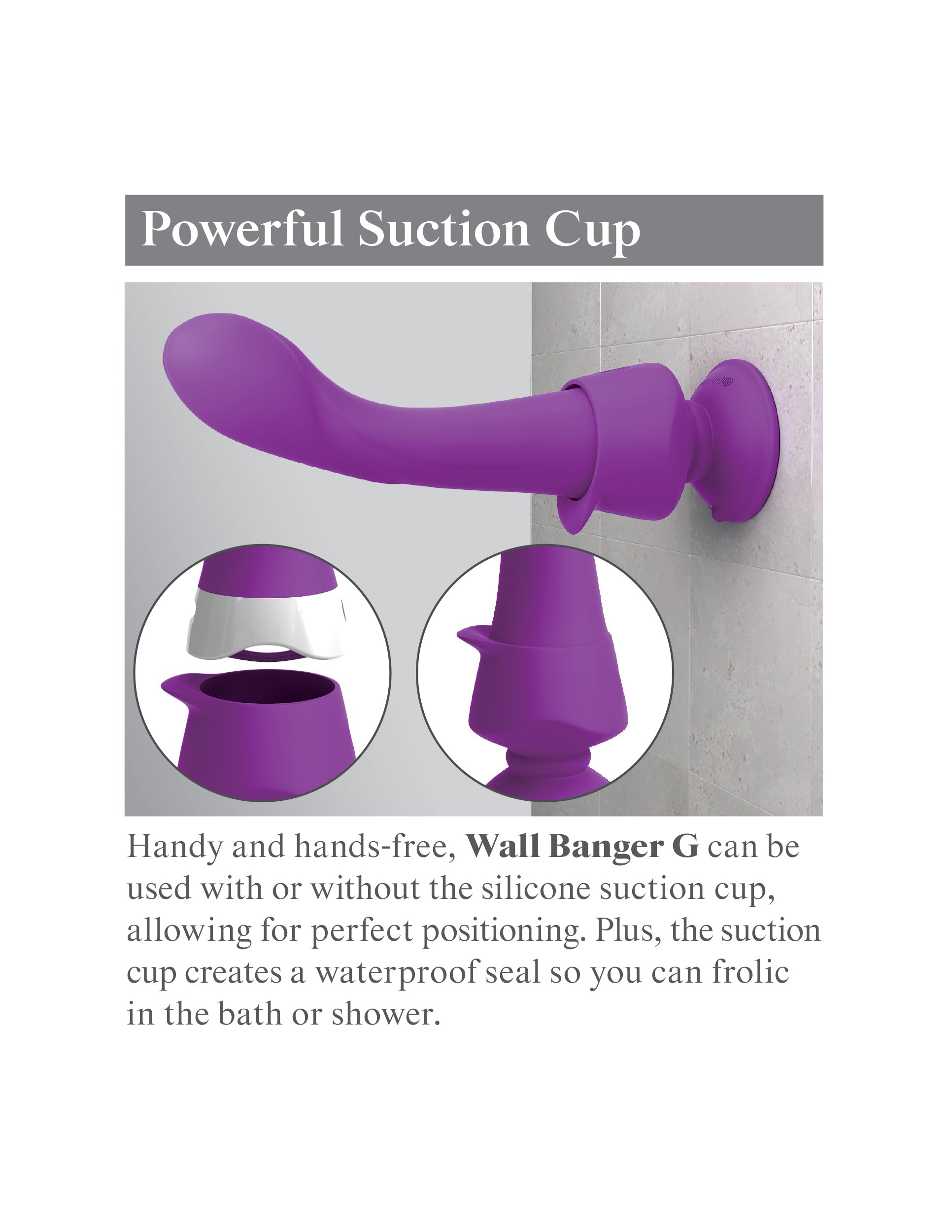 3Some Wall Banger G Silicone Rechargeable Vibrator with Remote Control by Pipedream