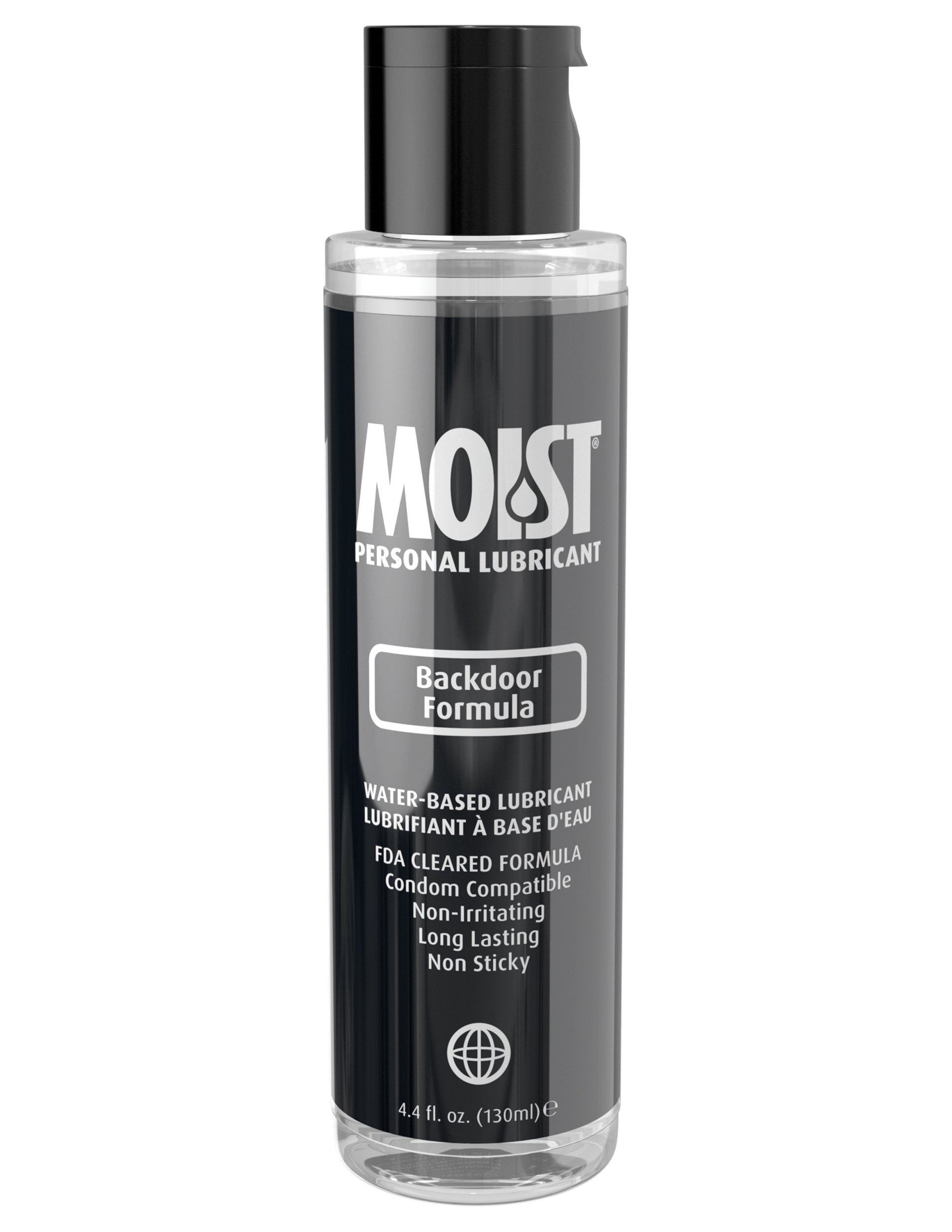 Moist Backdoor Formula Water-Based Personal Lubricant - 4.4oz