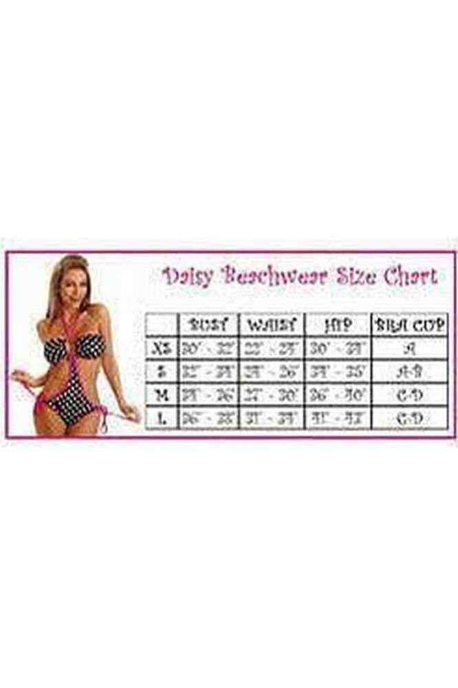 Pin - Up Striped Pucker Back Bikini - Daisy Corsets