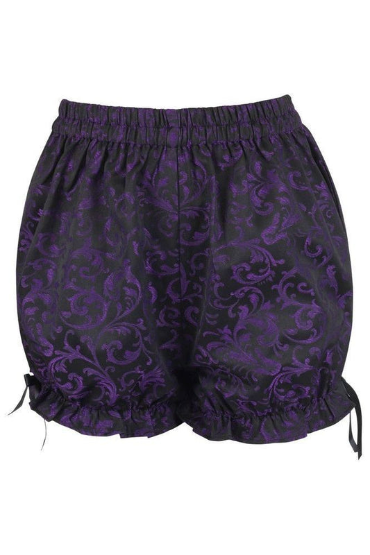 Purple/Black Brocade Bloomers