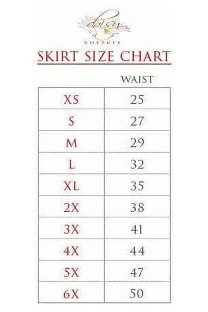 Rainbow Leopard Print Stretch Lycra Skirt - Daisy Corsets