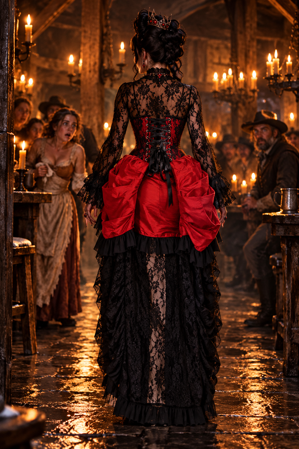 LIMITED EDITION Victorian Bustle Underbust Vampire Corset Dress