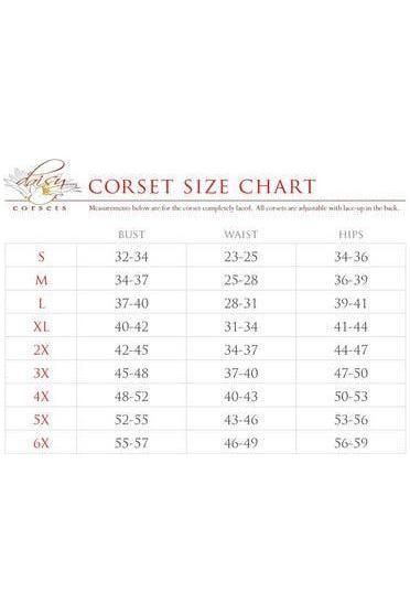 Top Drawer 4 PC Pin - Up Police Corset Costume - Daisy Corsets