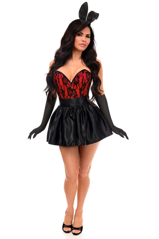 Top Drawer 5 PC Premium Boudoir Bunny Corset Costume