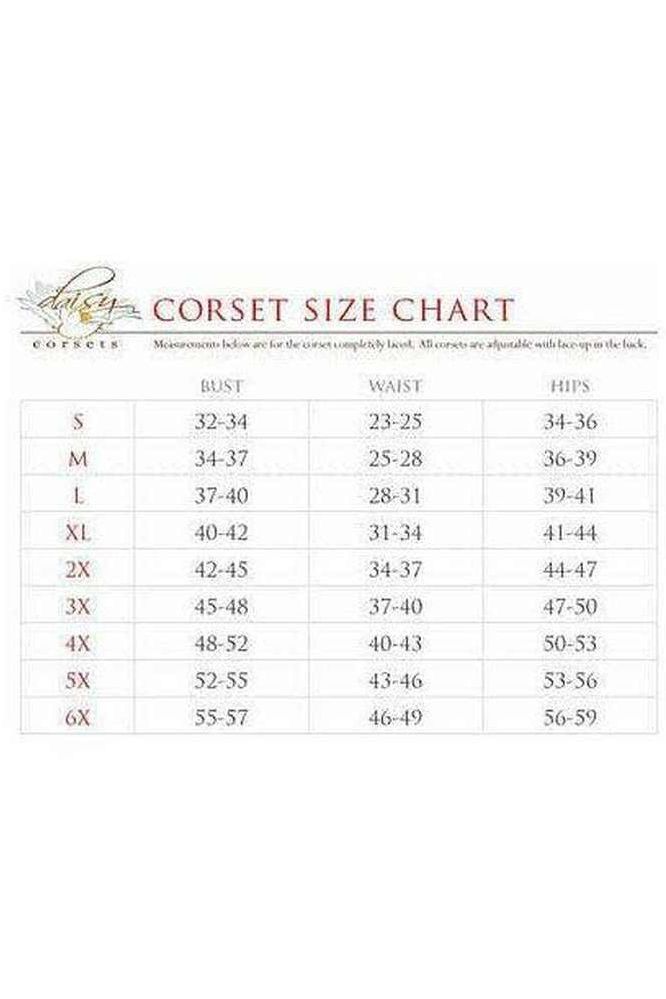 Top Drawer Gold Brocade & Faux Leather Steel Boned Corset - Daisy Corsets