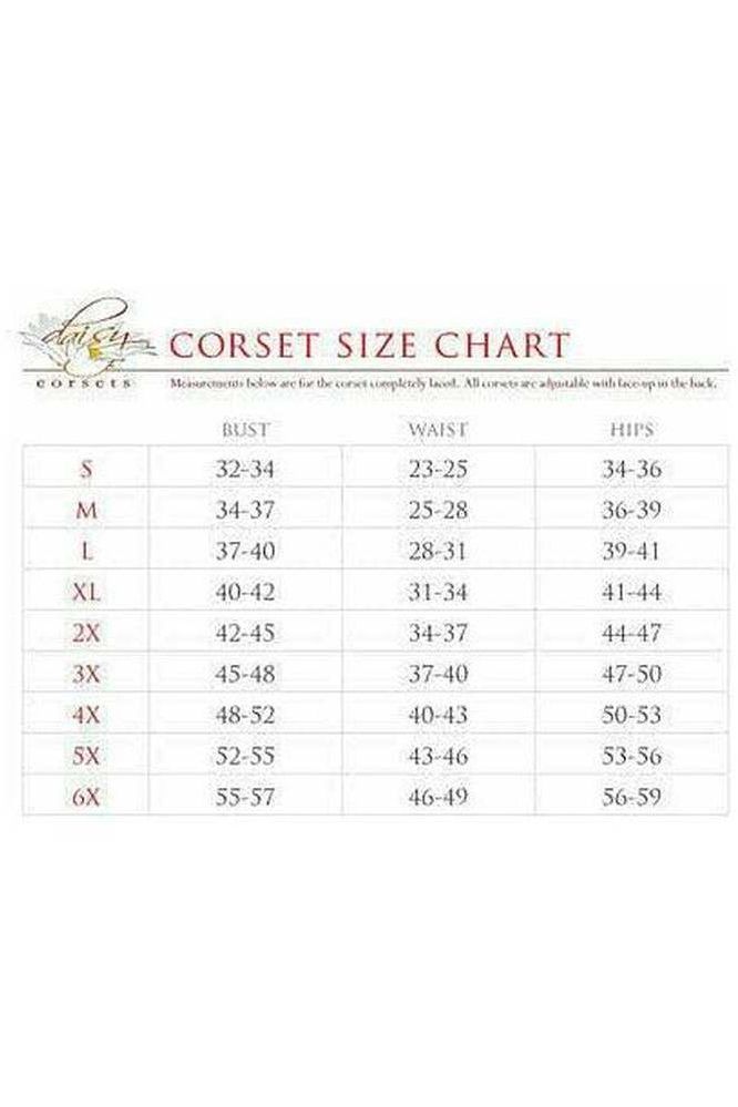 Top Drawer Pink Burlesque Underwire Curvy Cut Waist Cincher Corset - Daisy Corsets