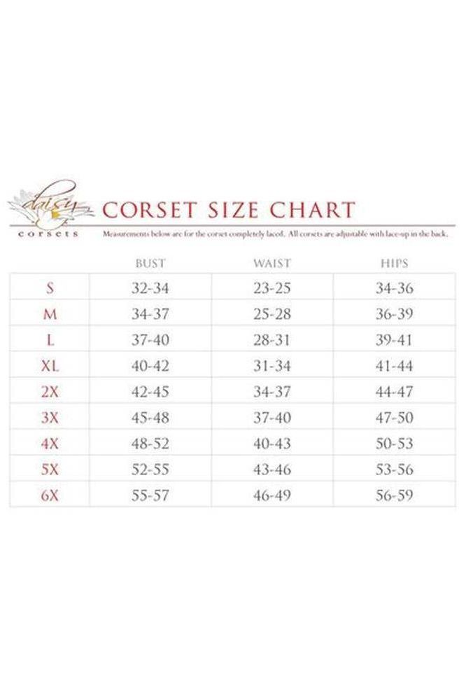 Top Drawer Rainbow Glitter Double Steel Boned Underbust Waist Cincher Corset - Daisy Corsets