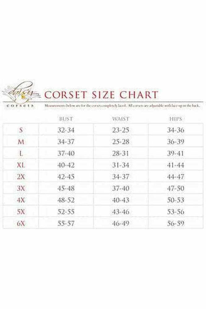 Top Drawer White Satin Underbust Steel Boned Corset - Daisy Corsets