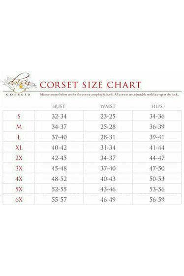 Top Drawer Wine Brocade Steel Boned Corset - Daisy Corsets