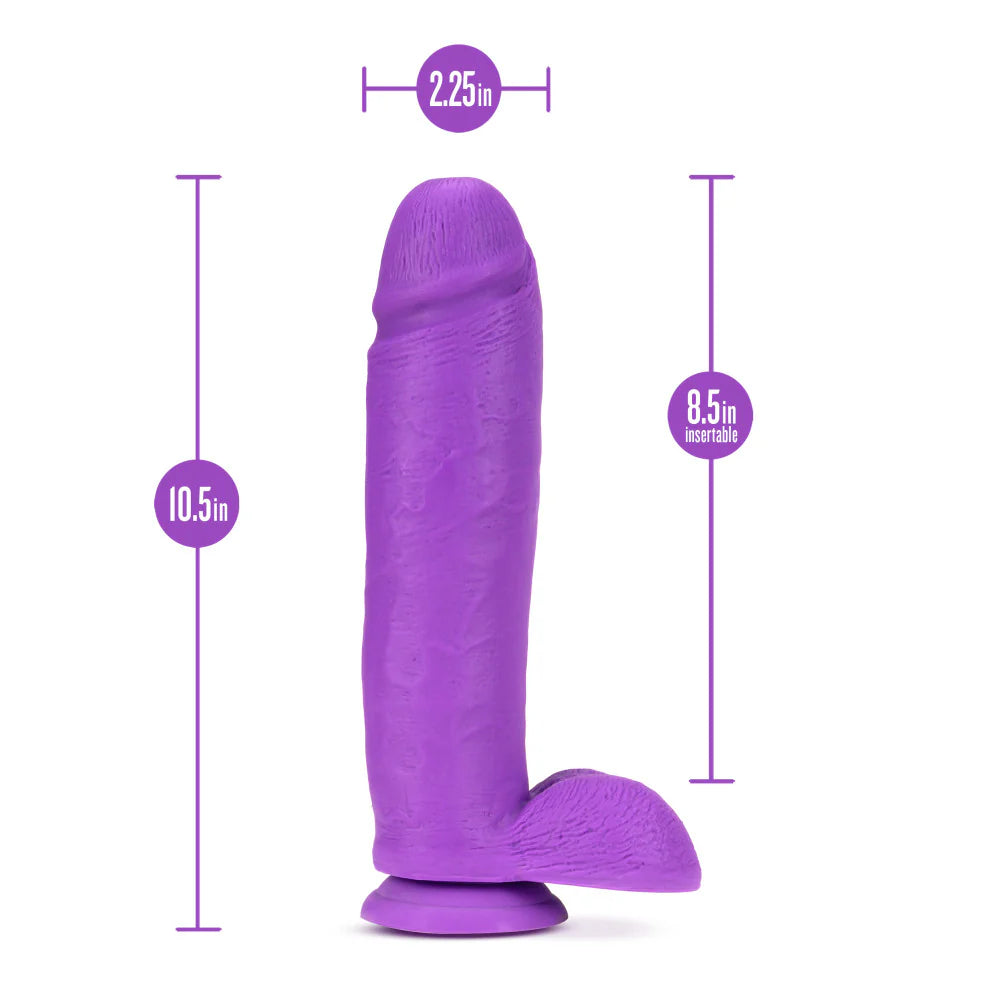10 inch Silicone Dual Density Cock with Balls