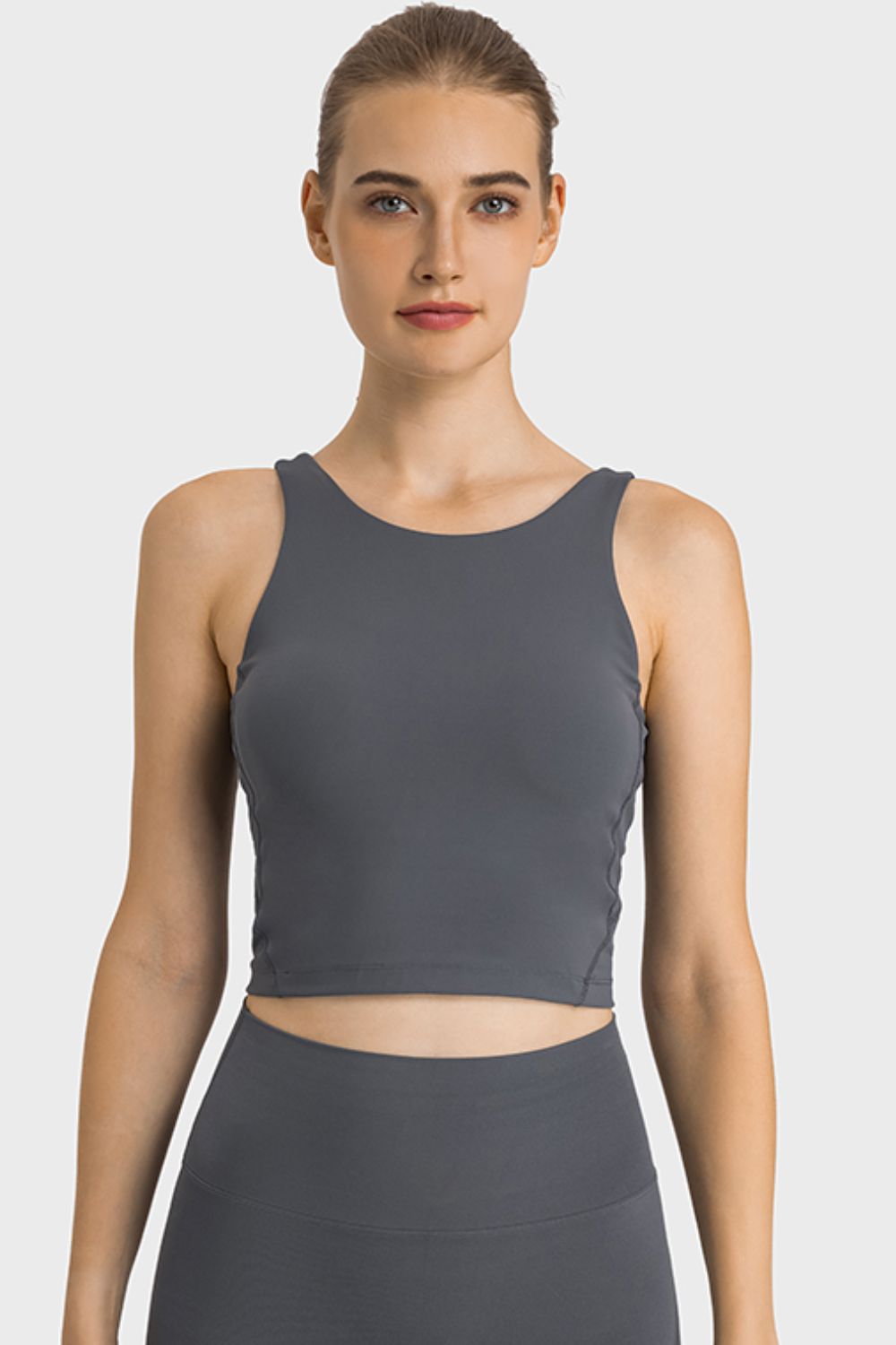 Highly Stretchy Cropped Sports Tank in 5 Amazing Color Choices in Size 4, 6, 8, 10, or 12