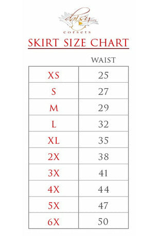 Rainbow Hearts Stretch Lycra Skirt in Size XS, S, M, L, XL, 2X, 3X, 4X, 5X, 6X