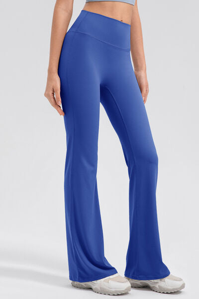 High Waist Straight Active Pants Royal Blue