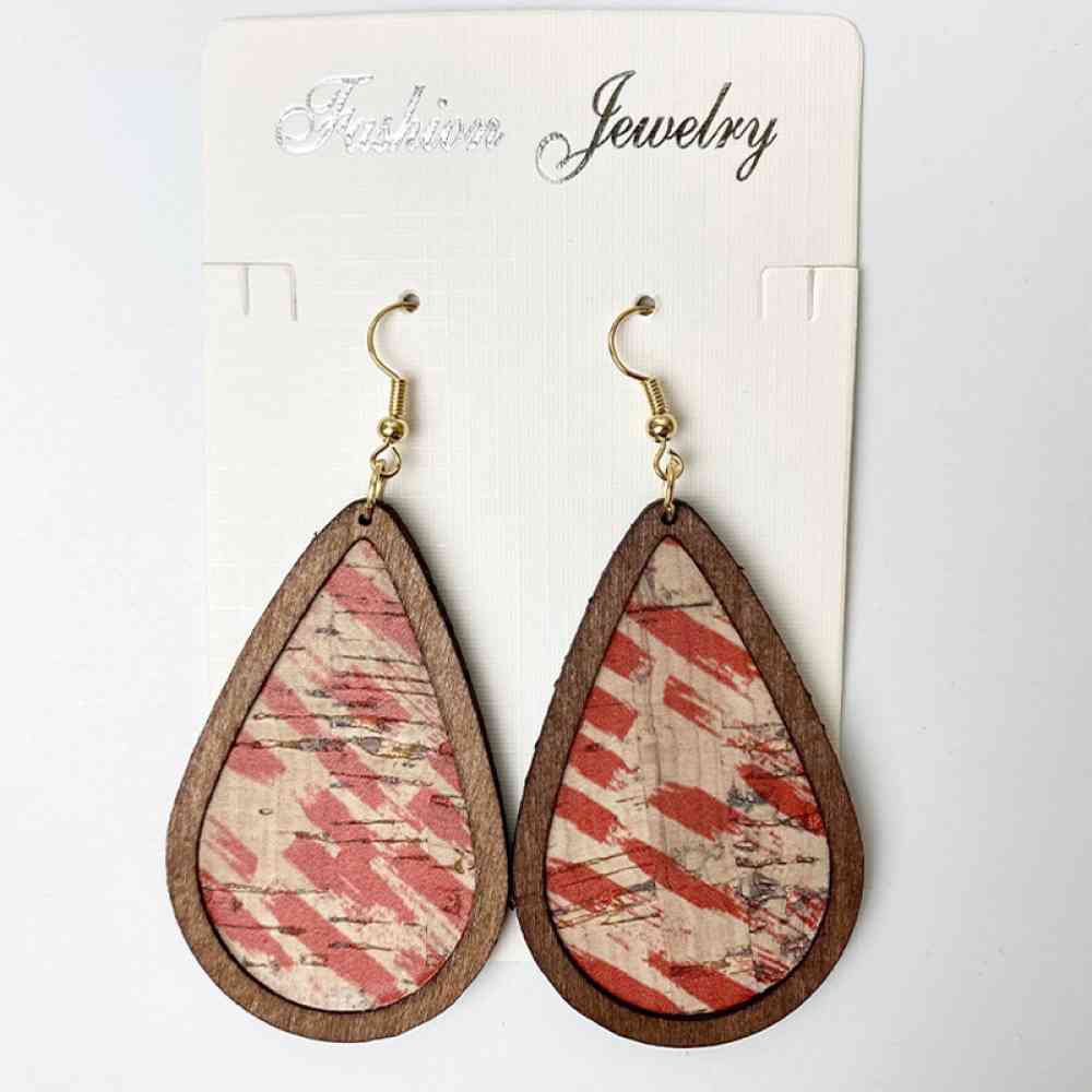 Teardrop Dangle Earrings Style B One Size