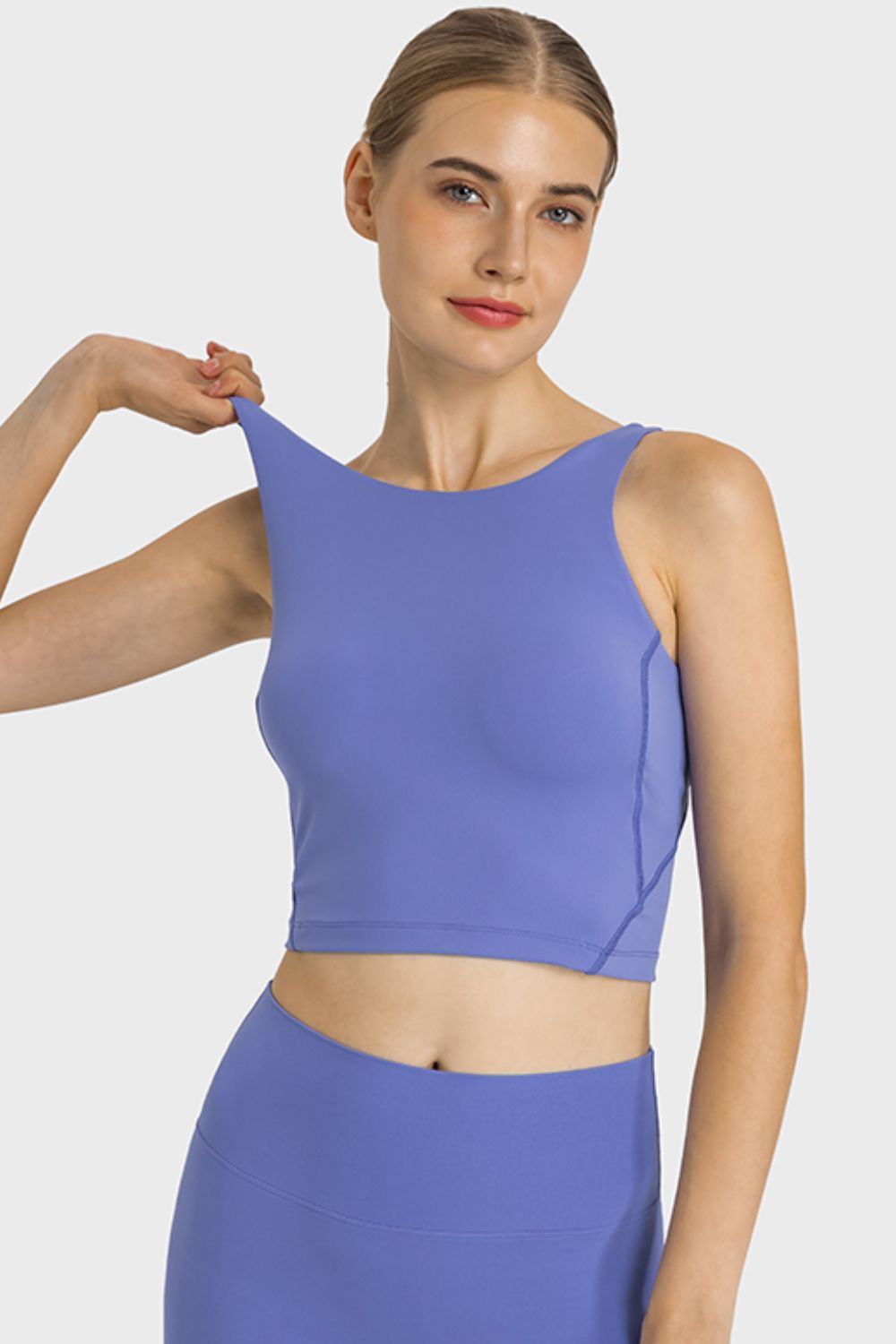 Highly Stretchy Cropped Sports Tank in 5 Amazing Color Choices in Size 4, 6, 8, 10, or 12