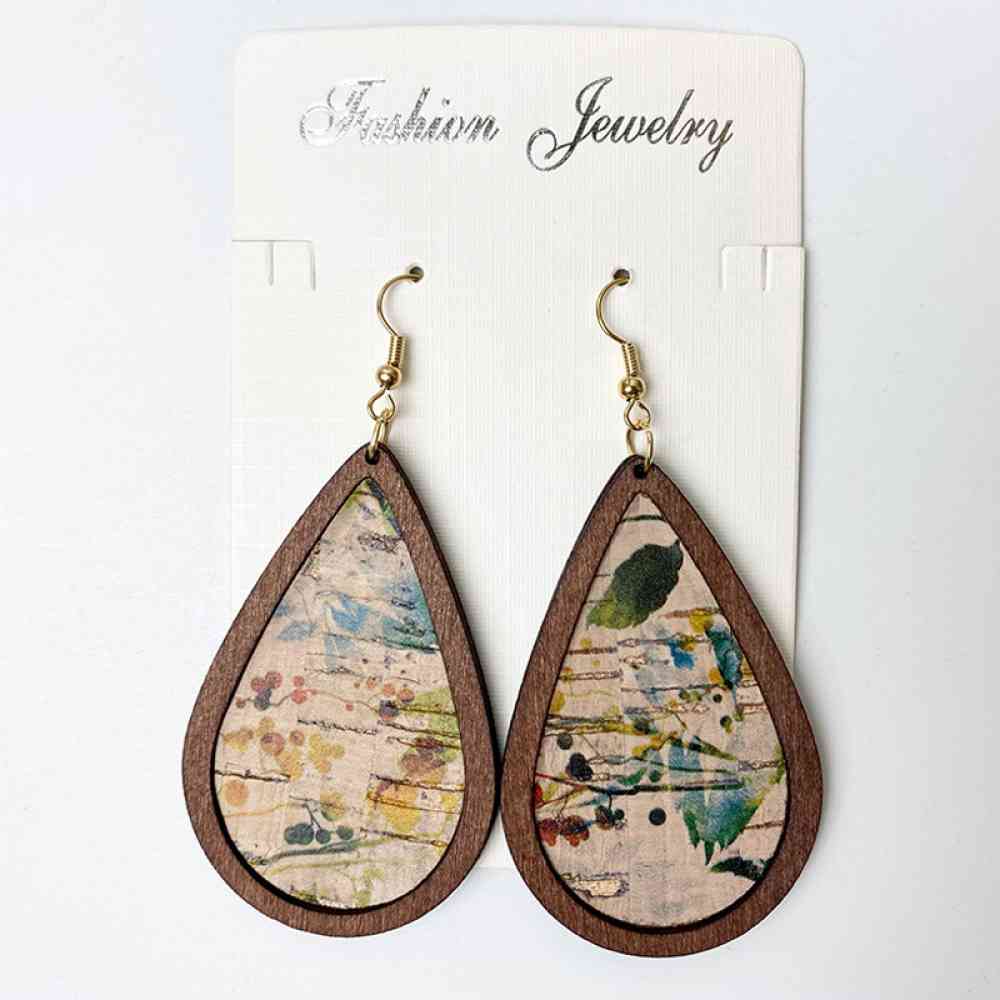 Teardrop Dangle Earrings Style D One Size