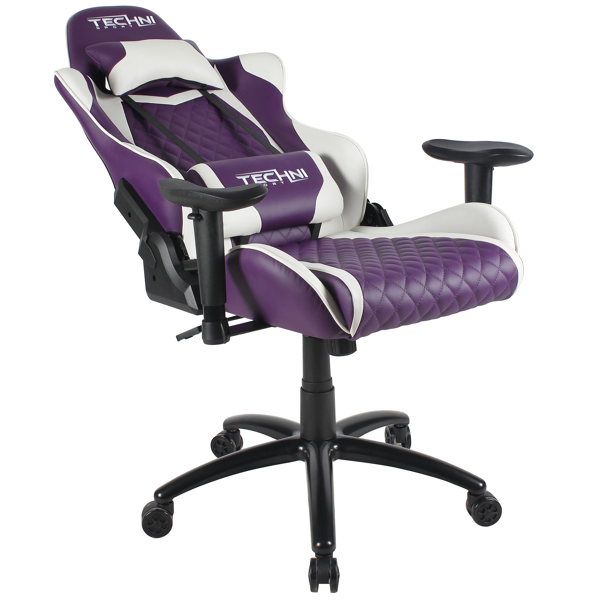 Techni Sport TS-52 Ergonomic High Back Racer Style PC Gaming Chair, Purple PU Leather