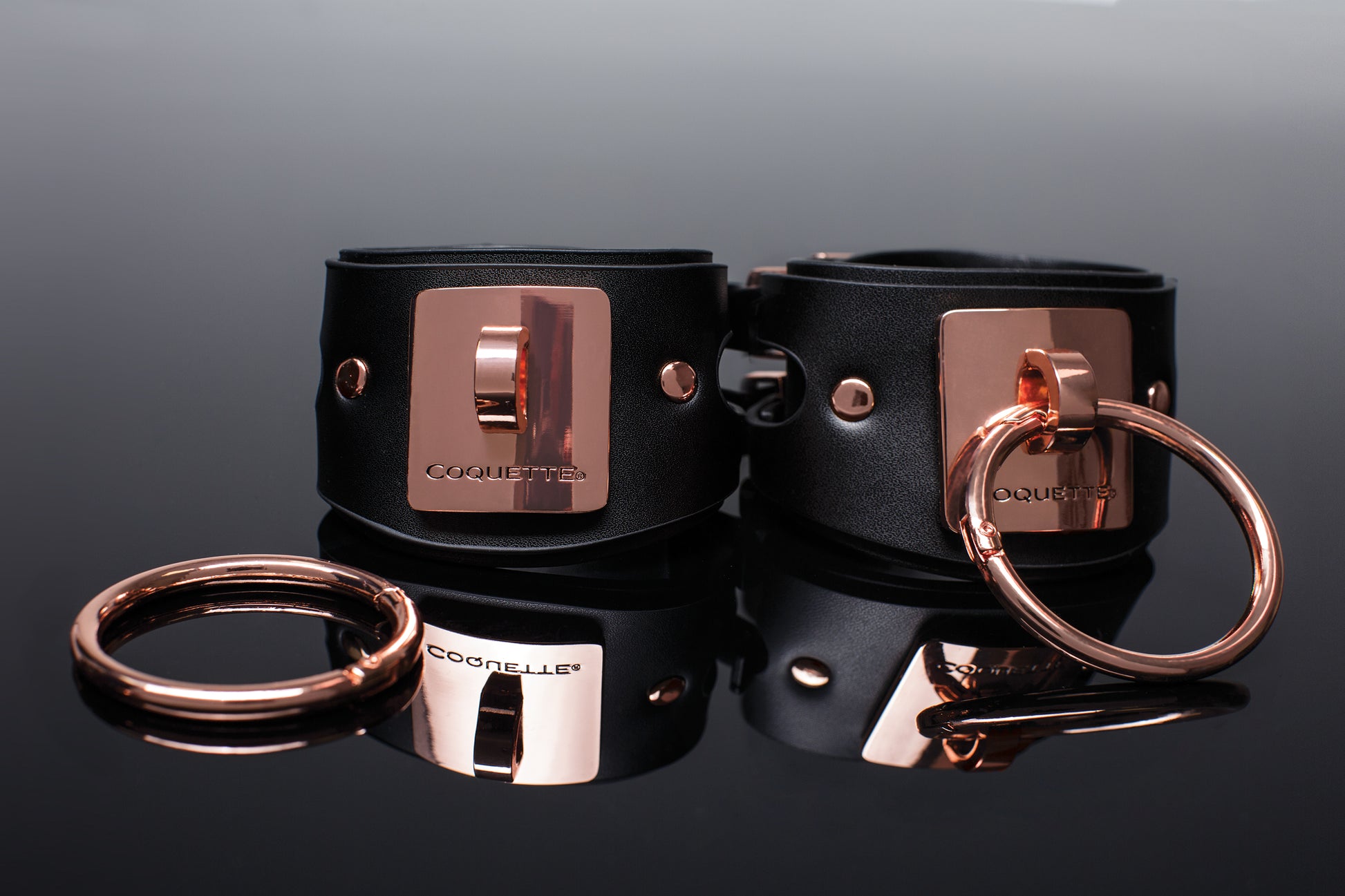 Coquette Faux Leather Handcuffs