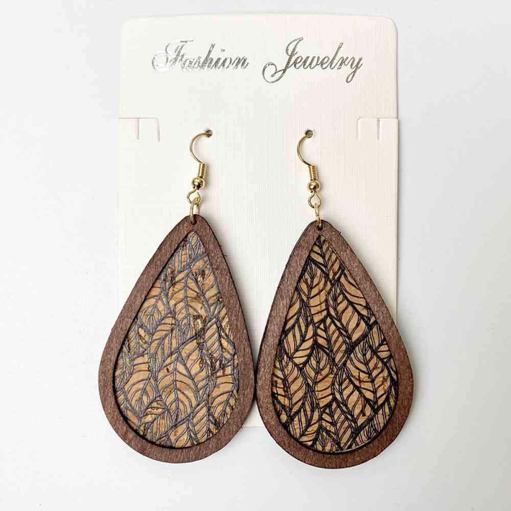 Teardrop Dangle Earrings Style A One Size