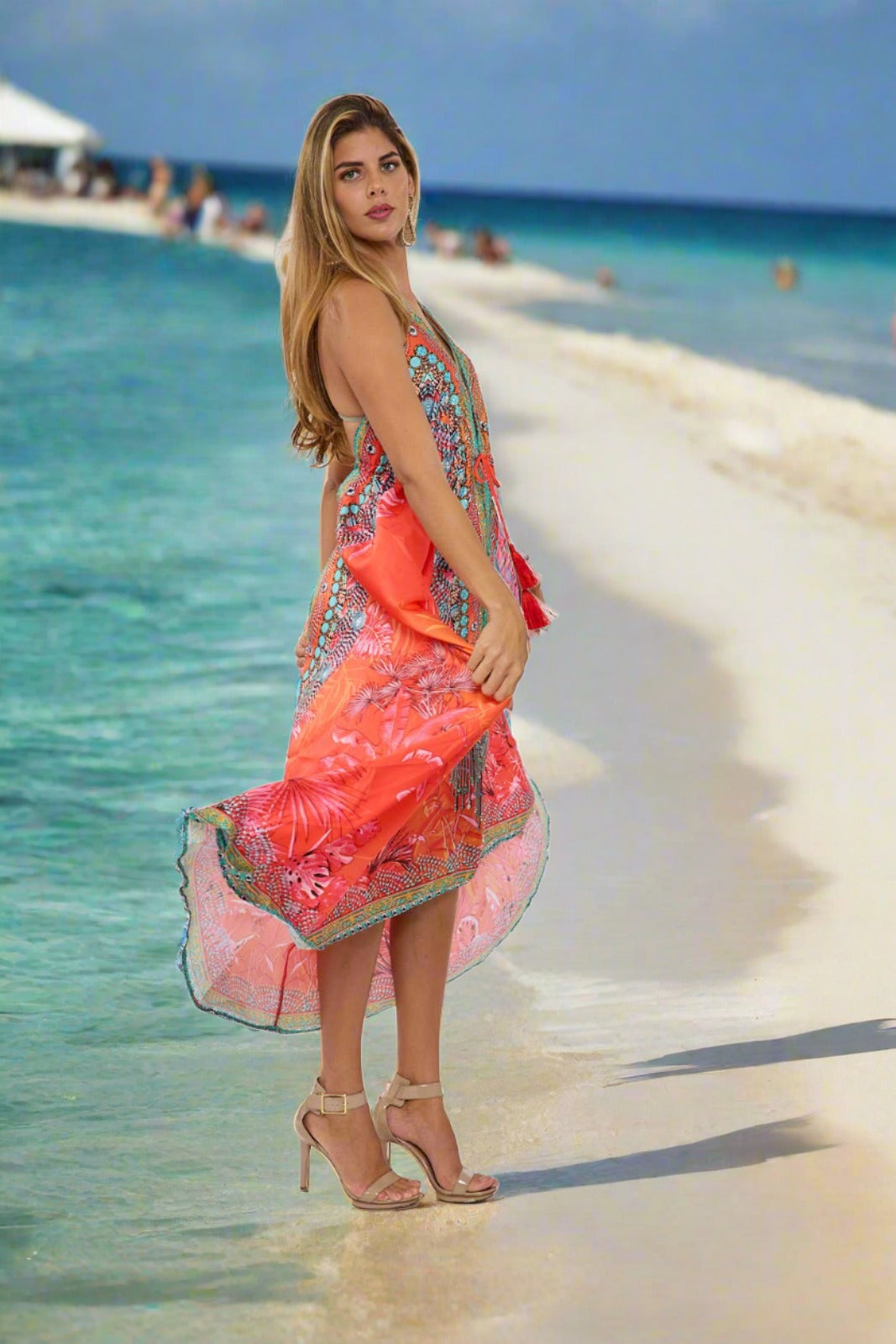 Coral Pink Hawaii Dress by Ranee's in One Size