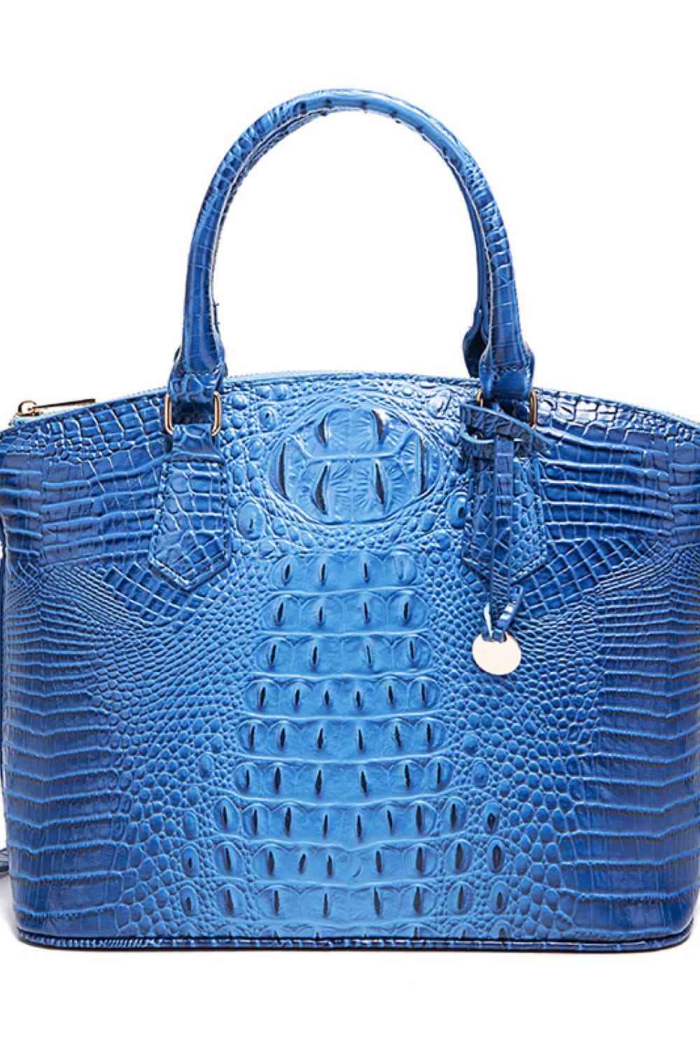 PU Leather Handbag in 12 Color Choices Sky Blue One Size