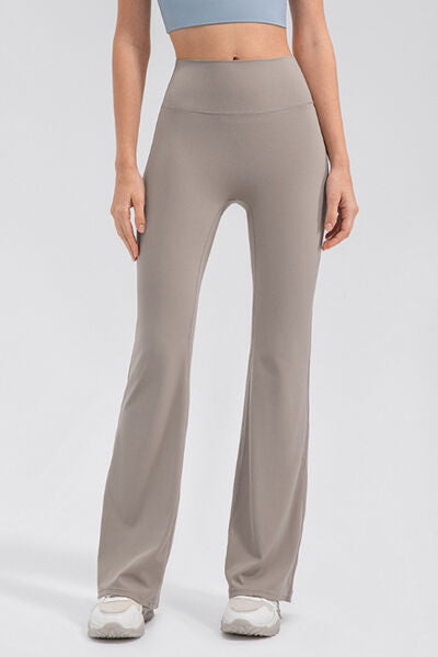 High Waist Straight Active Pants Dust Storm