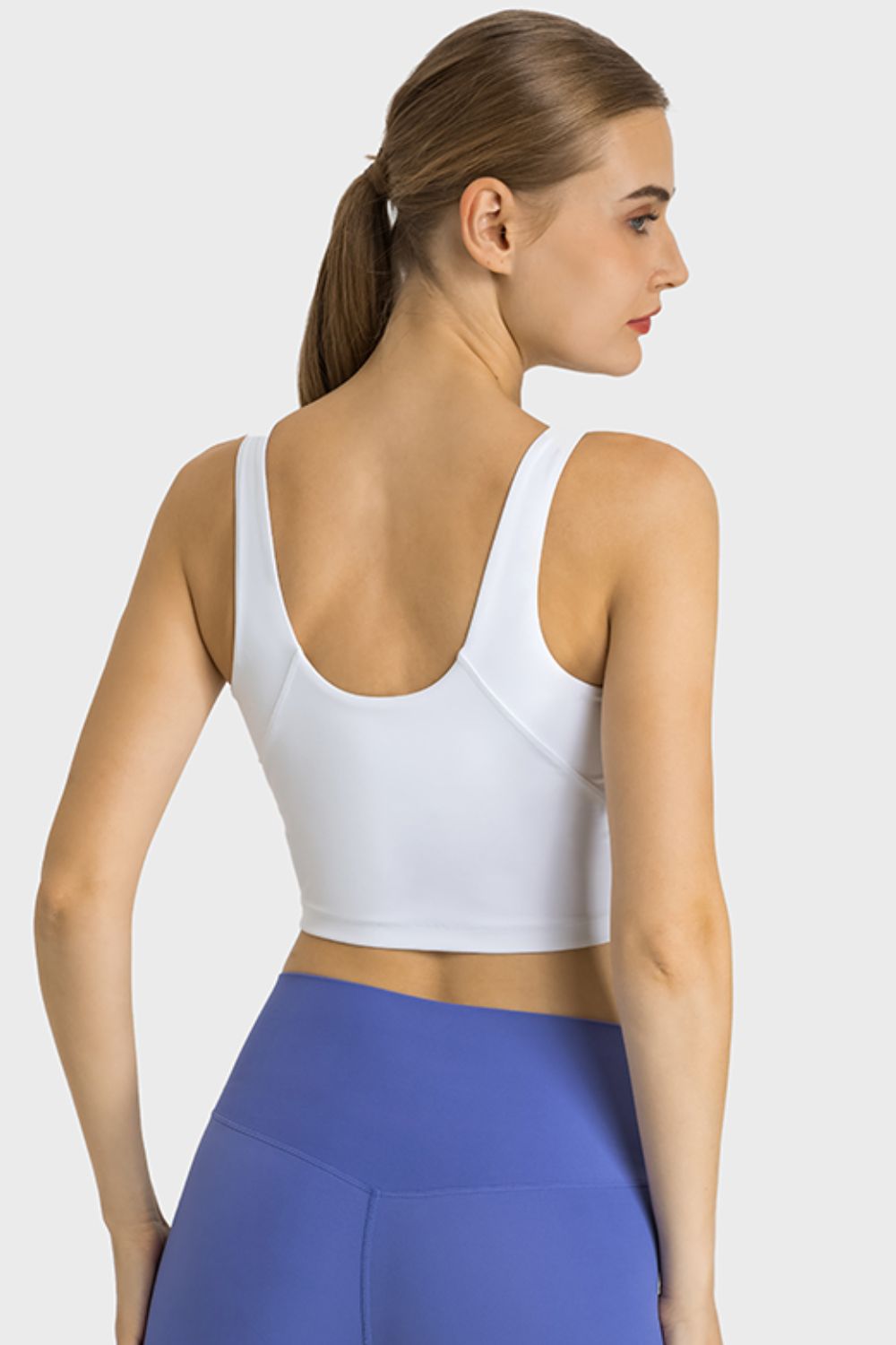 Highly Stretchy Cropped Sports Tank in 5 Amazing Color Choices in Size 4, 6, 8, 10, or 12