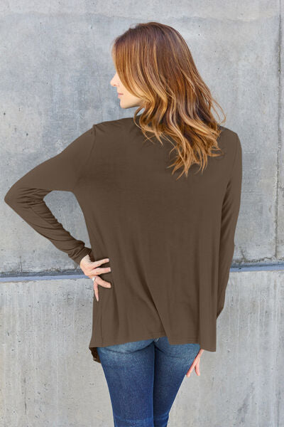 Open Front Long Sleeve Sweater in 5 Color Choices