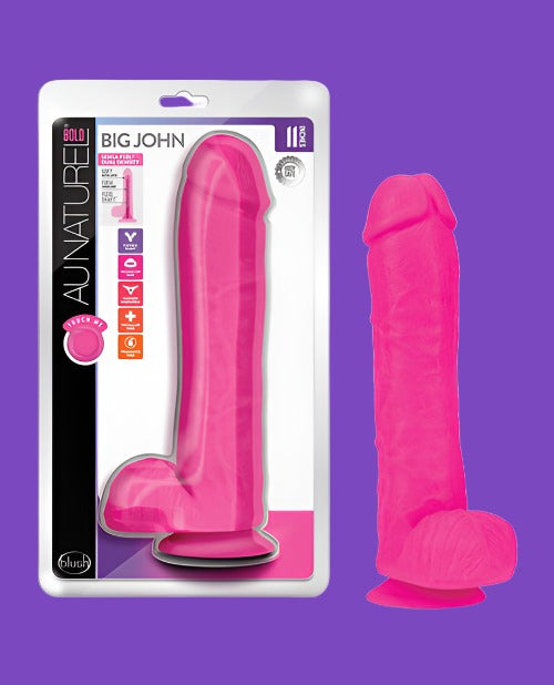 Blush Au Naturel Bold Big John 11" Dildo - Pink