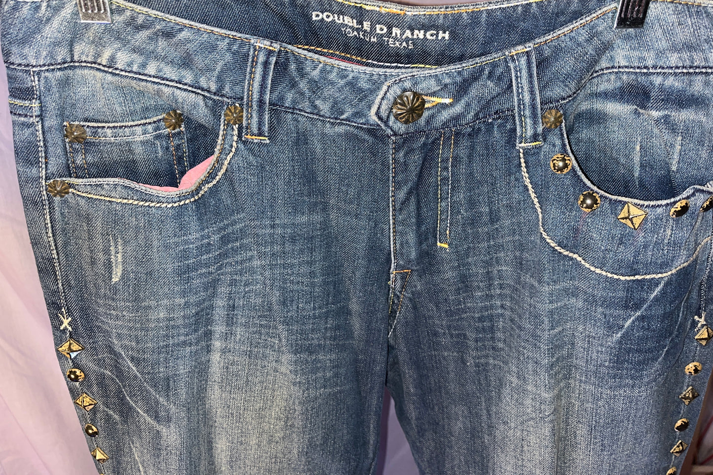 Double D Ranch Floral Jeans (Size 10 30/34) LAST PAIR – Bikini Vegas