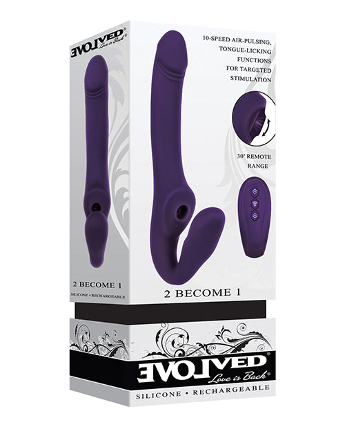 Evolved 2 Become 1 Strapless Strap On 5.5” Insertable Length