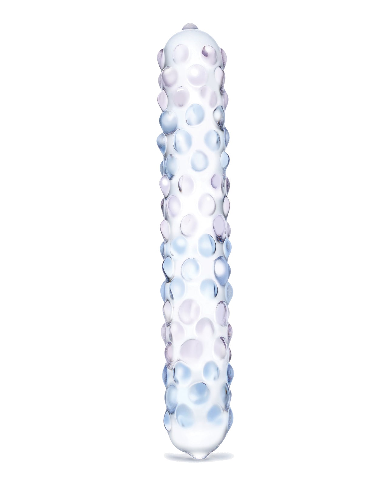 Glas Purple Rose Nubby Glass Dildo