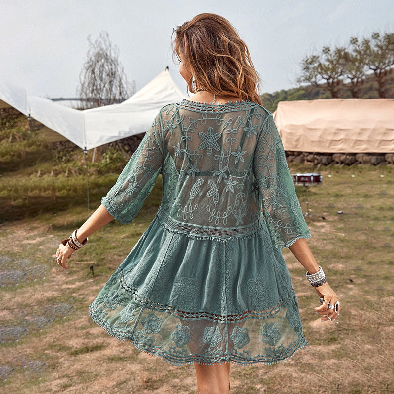 Hippie Heaven Sundress Cover Up Resort Wear in Size One Size