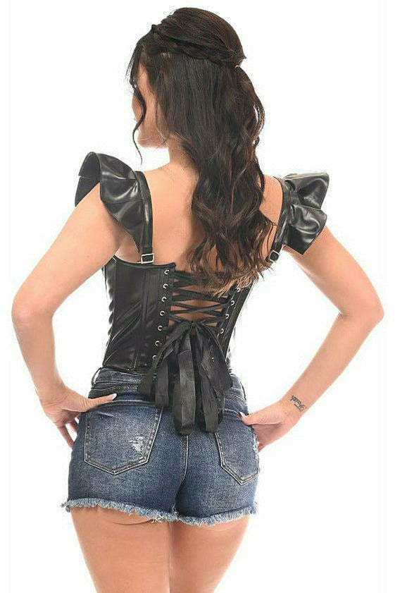Lavish Bustier with Ruffle Sleeves in 4 Color Choices in Size S, M, L, XL, 2X, 3X, 4X, 5X, or 6X