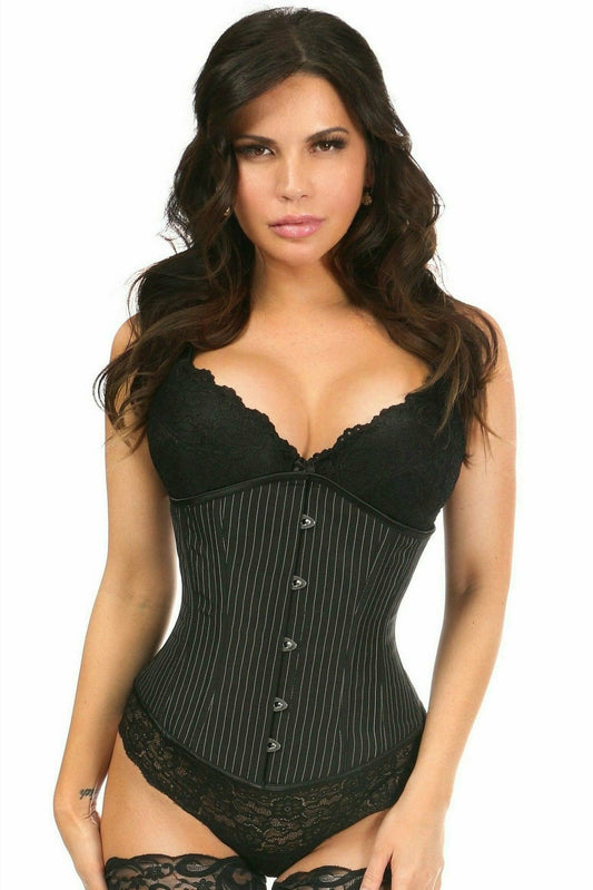 Lavish Pinstripe Underbust Corset by Daisy Corsets in Size S, M, L, XL, 2X, 3X, 4X, 5X, or 6X