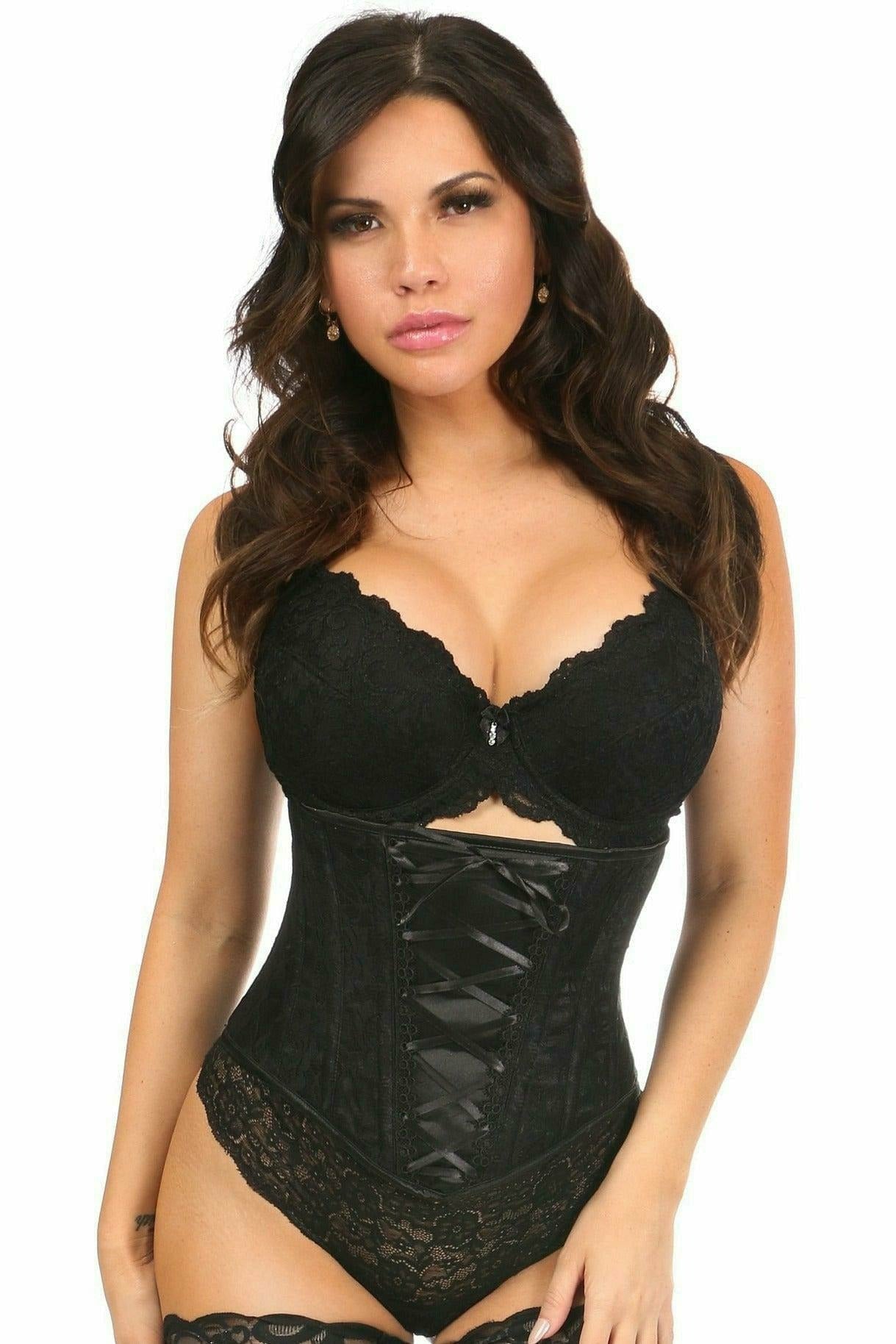 Lavish Lace Up Waist Cincher in 5 Color Choices in Size S, M, L, XL, 2X, 3X, 4X, 5X, or 6X