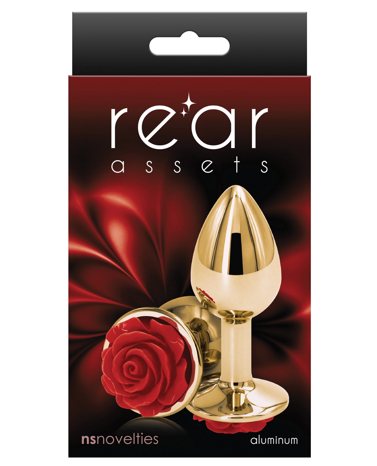 Rear Assets Small Butt Plug- Red Rose