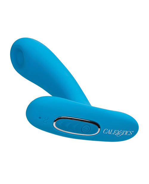 Silicone Pulsing Pleaser with Remote - Blue