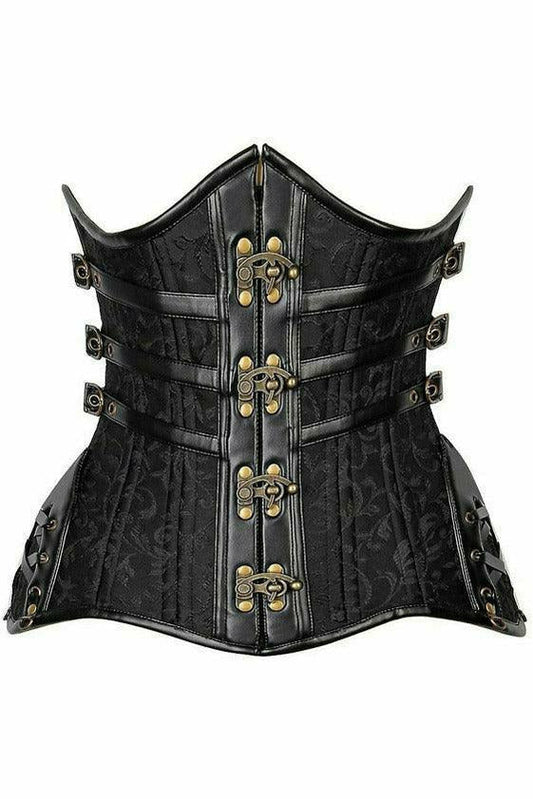 Top Drawer Curvy Steampunk Steel Double Boned Underbust Corset in 3 Color Choices by Daisy Corsets in Size S, M, L, XL, 2X, 3X, 4X, 5X, or 6X