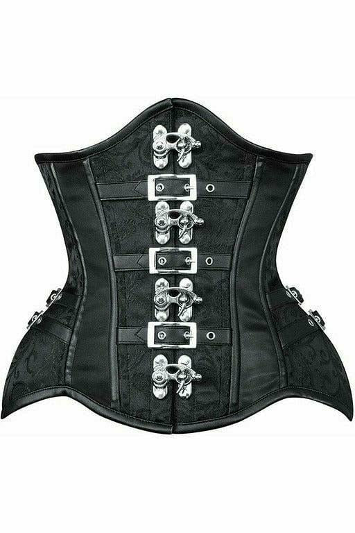 Steampunk Scarlett Underbust Black Corset by Daisy Corsets in Size S, M, L, XL, 2X, 3X, 4X, 5X, or 6X