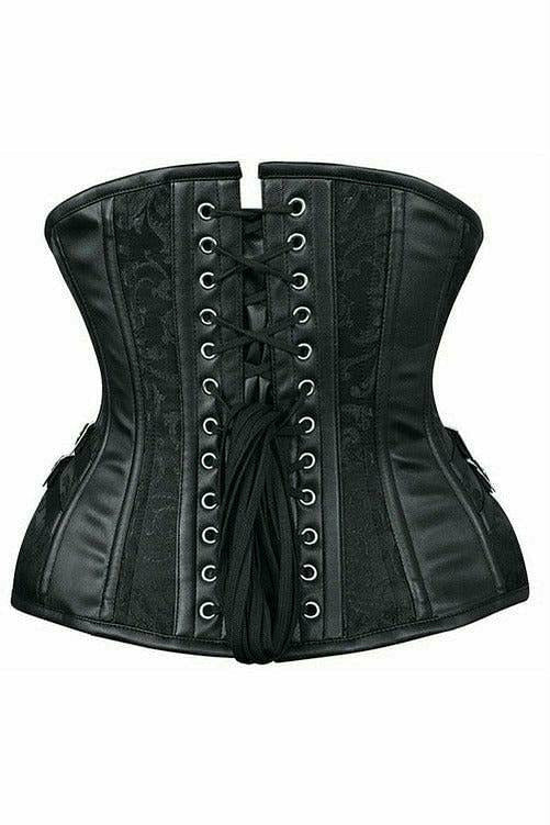 Steampunk Scarlett Underbust Black Corset by Daisy Corsets in Size S, M, L, XL, 2X, 3X, 4X, 5X, or 6X