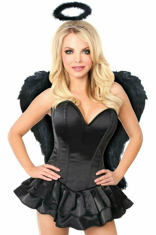 Top Drawer Black Angel of Darkness Costume in Size S, M, L, XL, 2X, 3X, 4X, 5X, or 6X