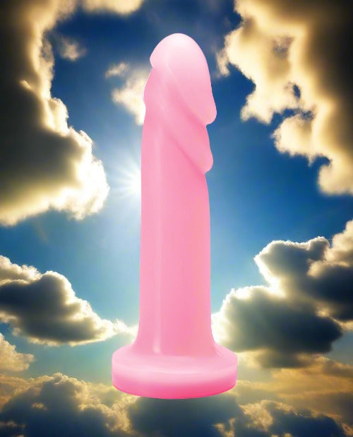 Tantus Rose Quartz Flurry Silicone Dildo Insertable Length is 6.5 Inches