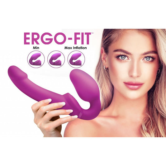 Inflatable Strapless Strap On Dildo with Remote Control
