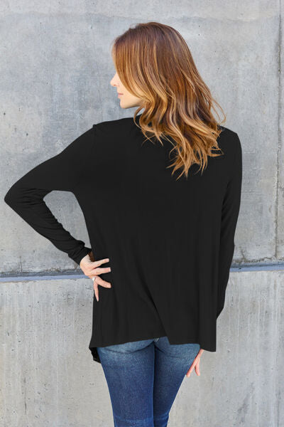 Open Front Long Sleeve Sweater in 5 Color Choices