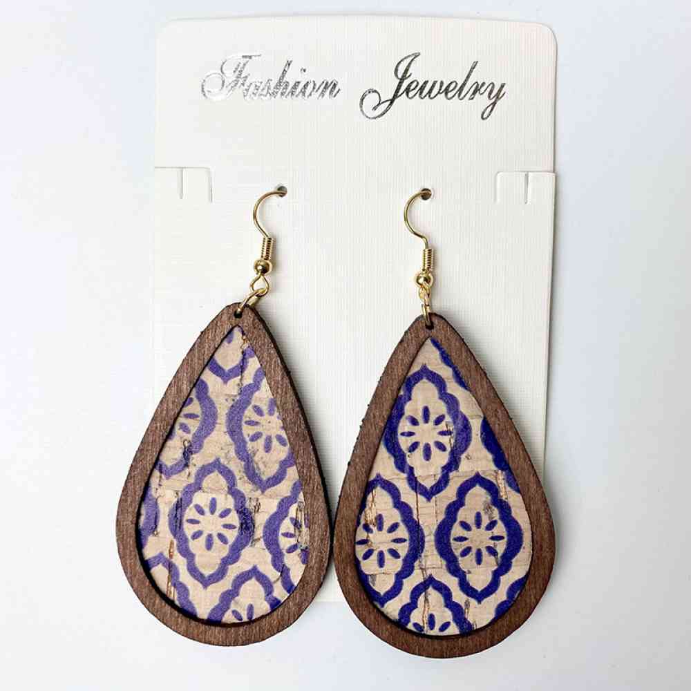 Teardrop Dangle Earrings Style G One Size