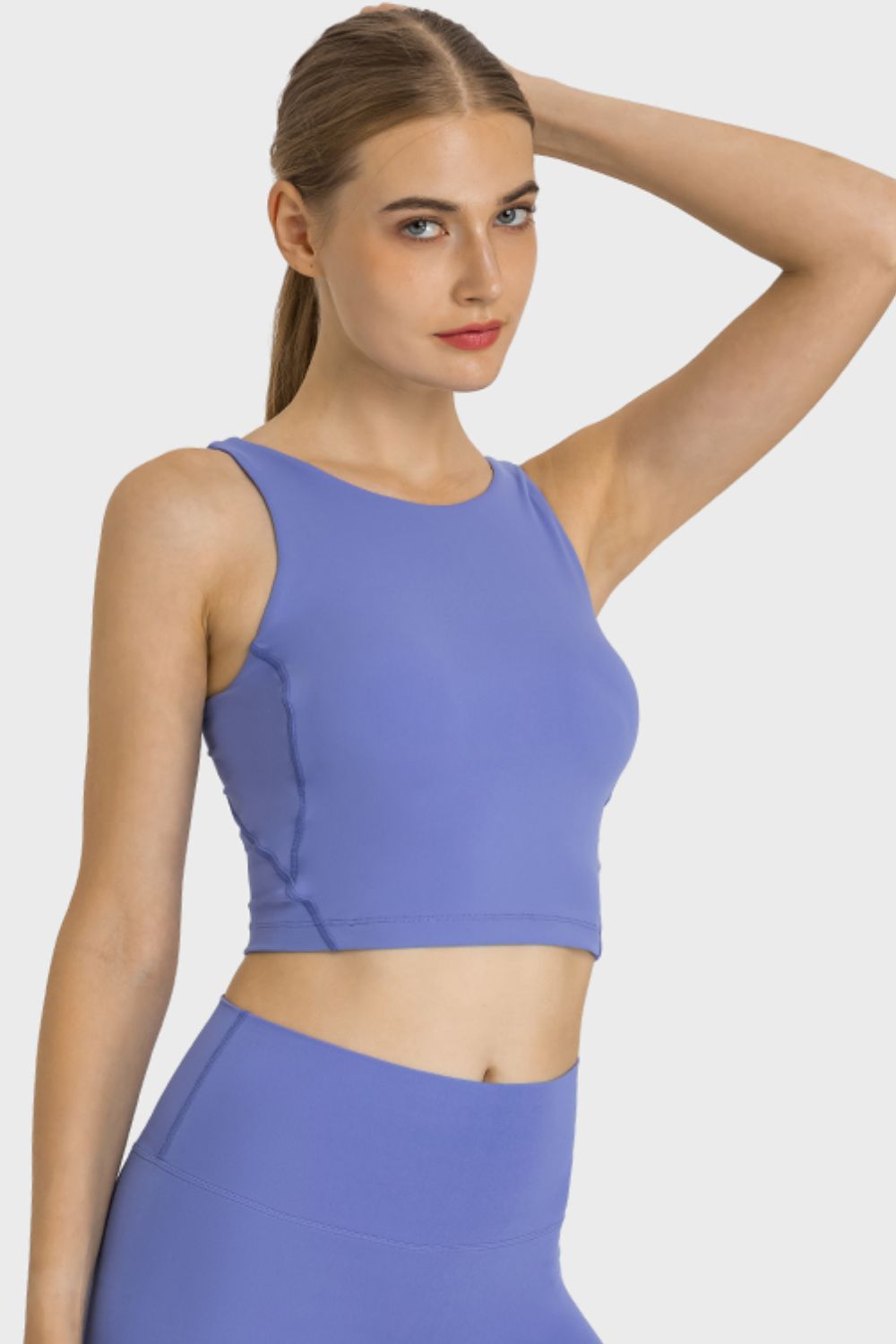 Highly Stretchy Cropped Sports Tank in 5 Amazing Color Choices in Size 4, 6, 8, 10, or 12