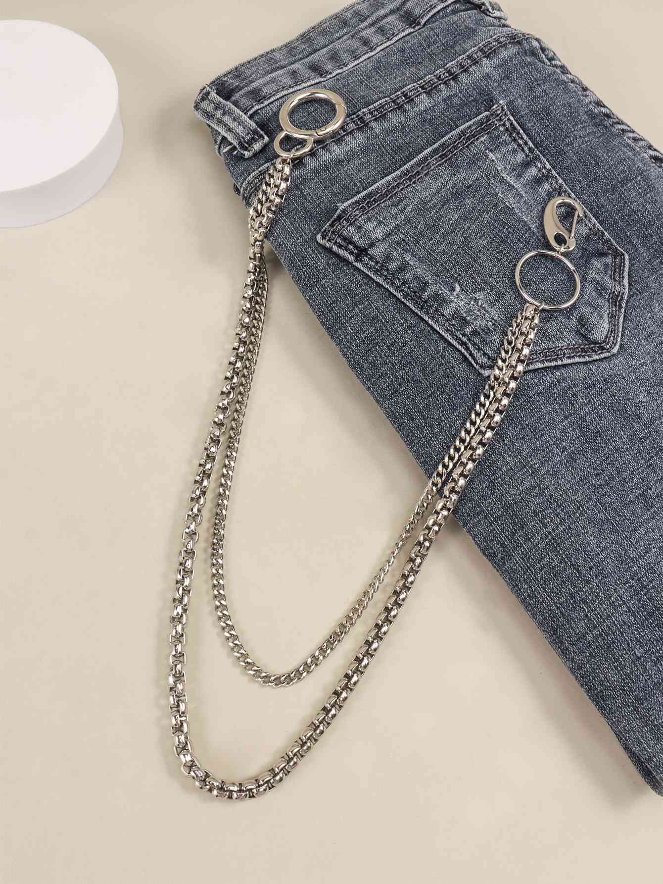 Double-Layered Metal Chain Belt